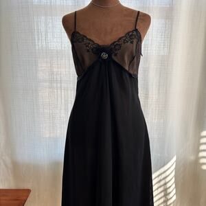 RARE Y2K Vintage Heart Moon Star Cascading Chiffon Handkerchief Dress Size 8